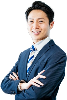 指差す男性