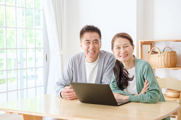 夫婦の笑顔